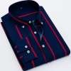 Wholesale of 2022 new men's British long-sleeved shirts, stylish, casual and slimming vertical striped men's shirts Application Scenario